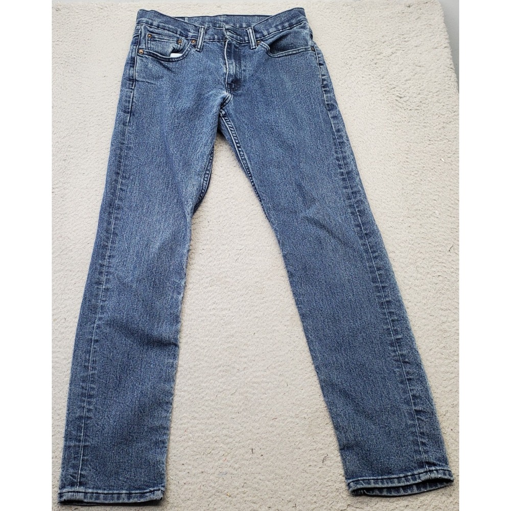 Levi's 511 Skinny Jeans Mens 30x32 Blue Denim Streetwear Red Tab Medium Wash